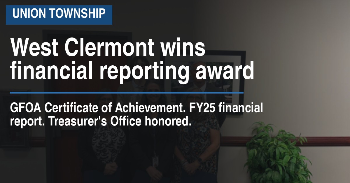 West Clermont wins financial reporting award