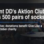 Clermont DD's Aktion Club collects 500 pairs of socks