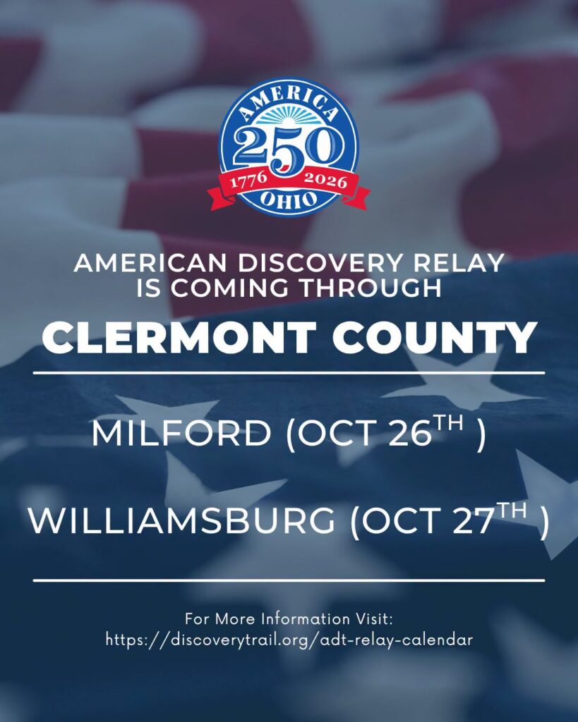 America 250 Relay route through Clermont County