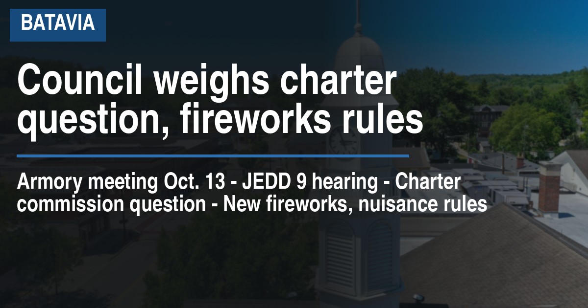 Council weighs charter question, fireworks rules