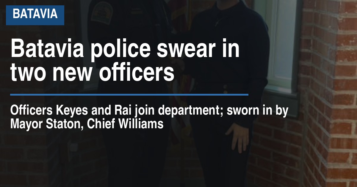 Batavia police swear in two new officers