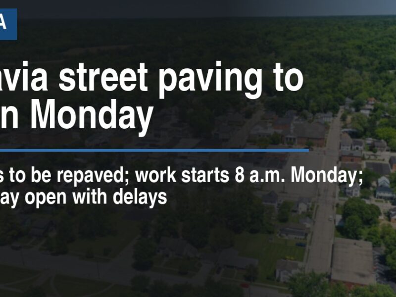 Batavia street paving to begin Monday