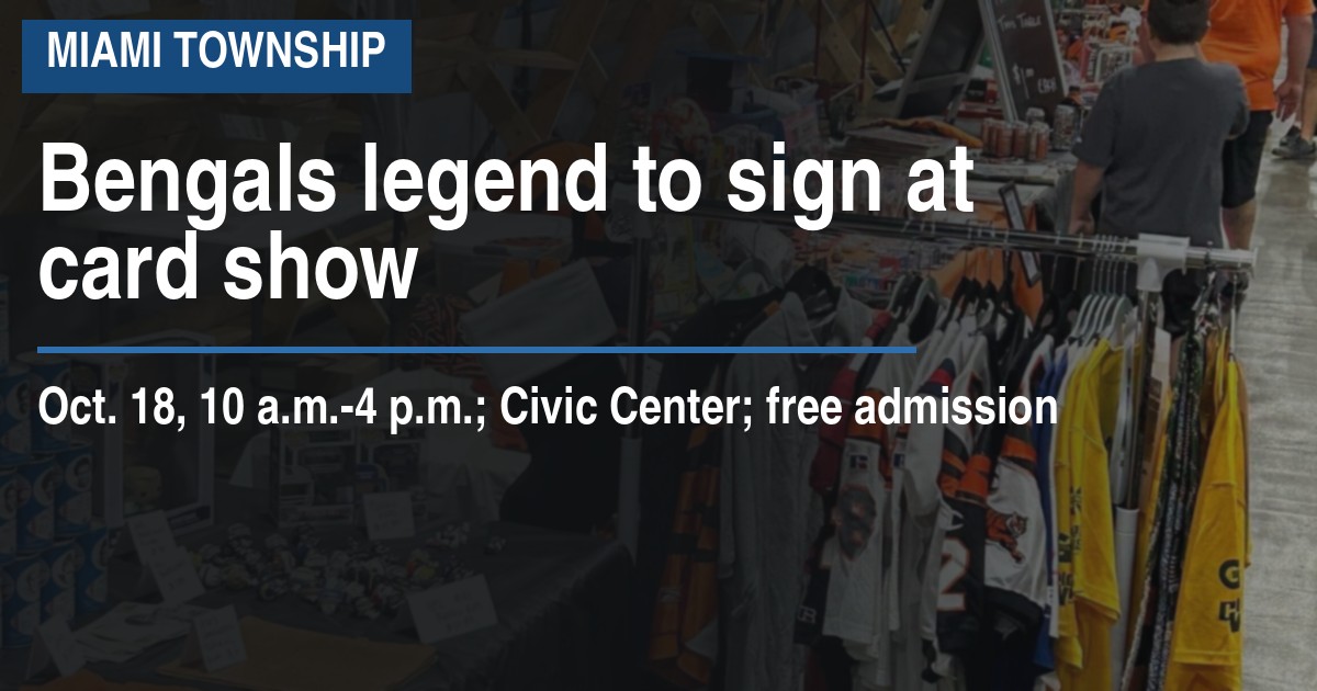 Bengals legend to sign at card show