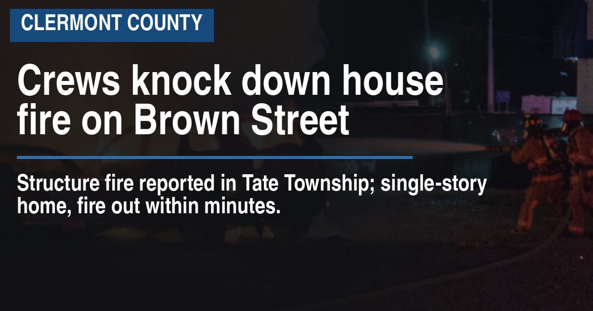 Crews knock down house fire on Brown Street