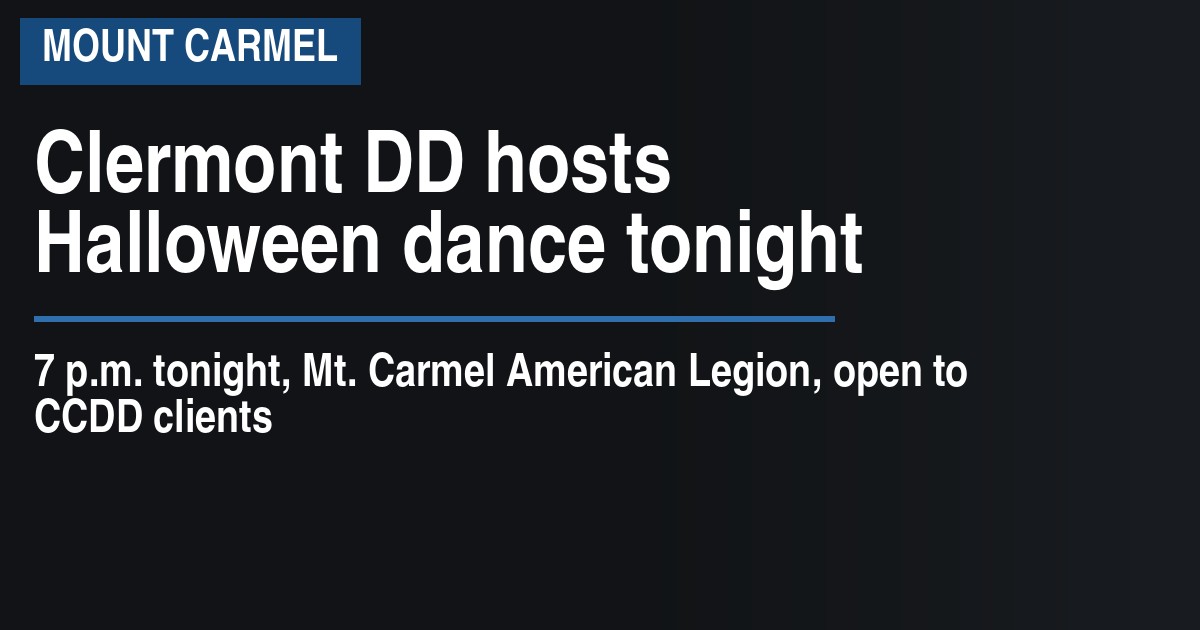 Clermont DD hosts Halloween dance tonight