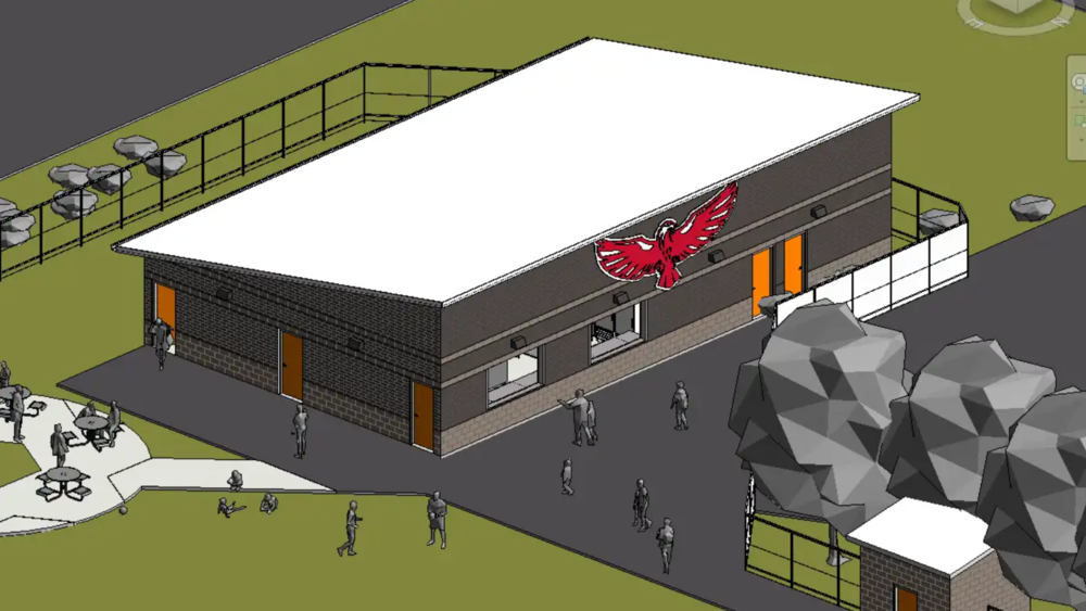 Rendering of planned Charity Lucas Field facility