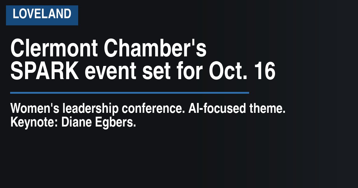 Clermont Chamber's SPARK event set for Oct. 16