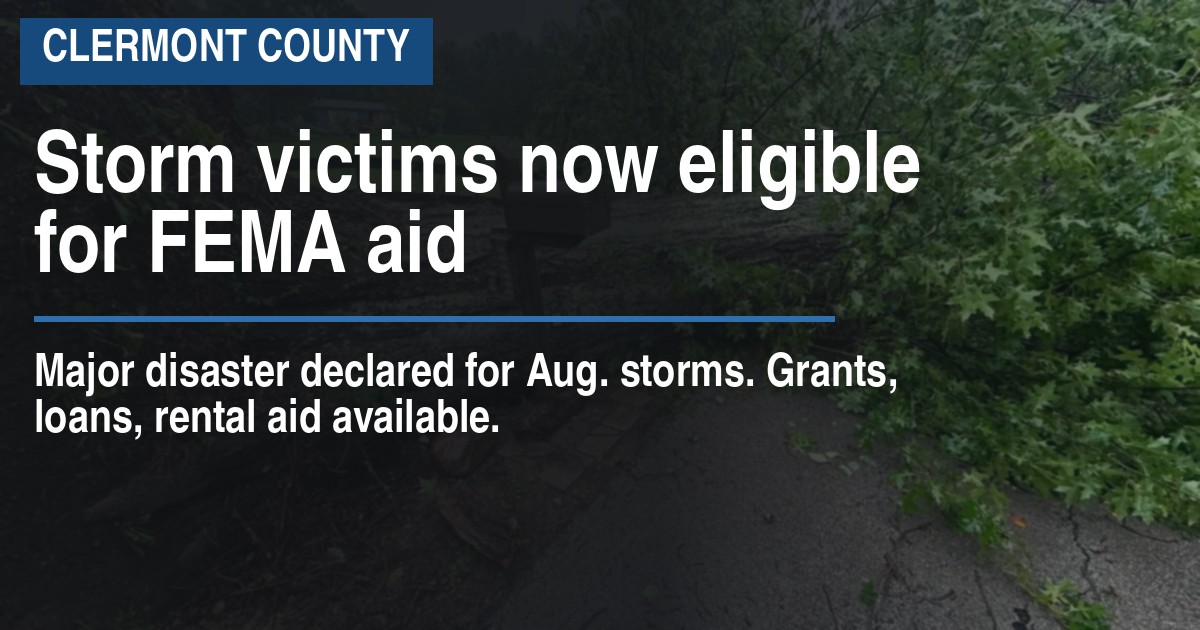 Storm victims now eligible for FEMA aid