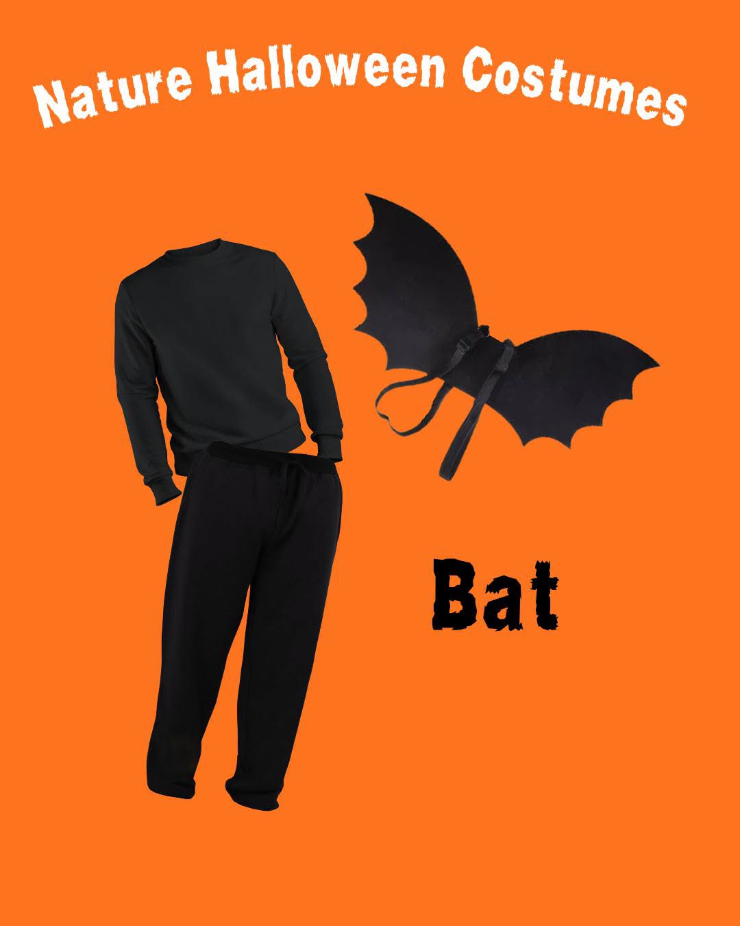 A bat costume idea from the Clermont County Park District clothing swap