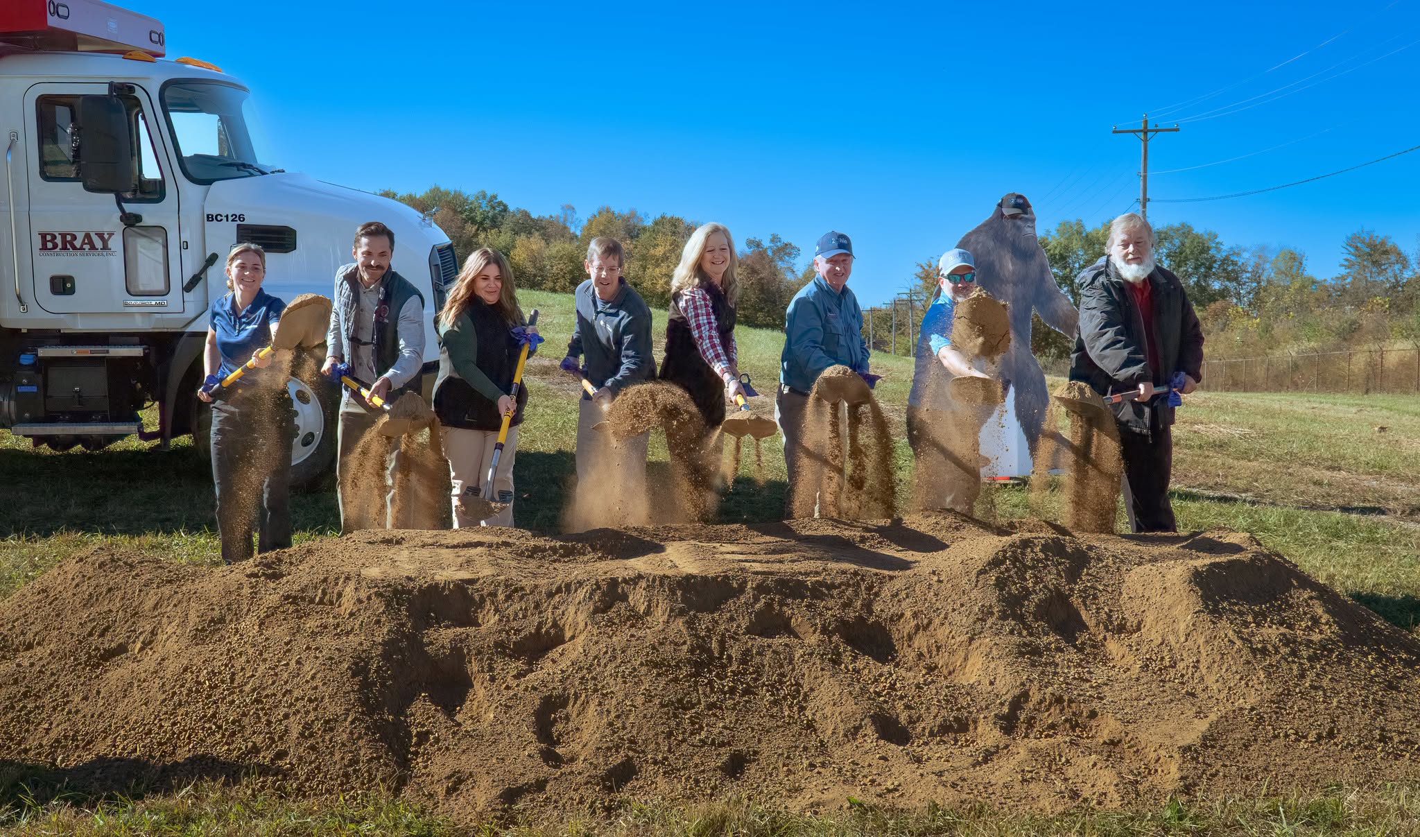 Officials break ground on Cloverlick Creek dam removal