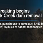 Groundbreaking begins Cloverlick Creek dam removal