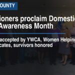 Commissioners proclaim Domestic Violence Awareness Month