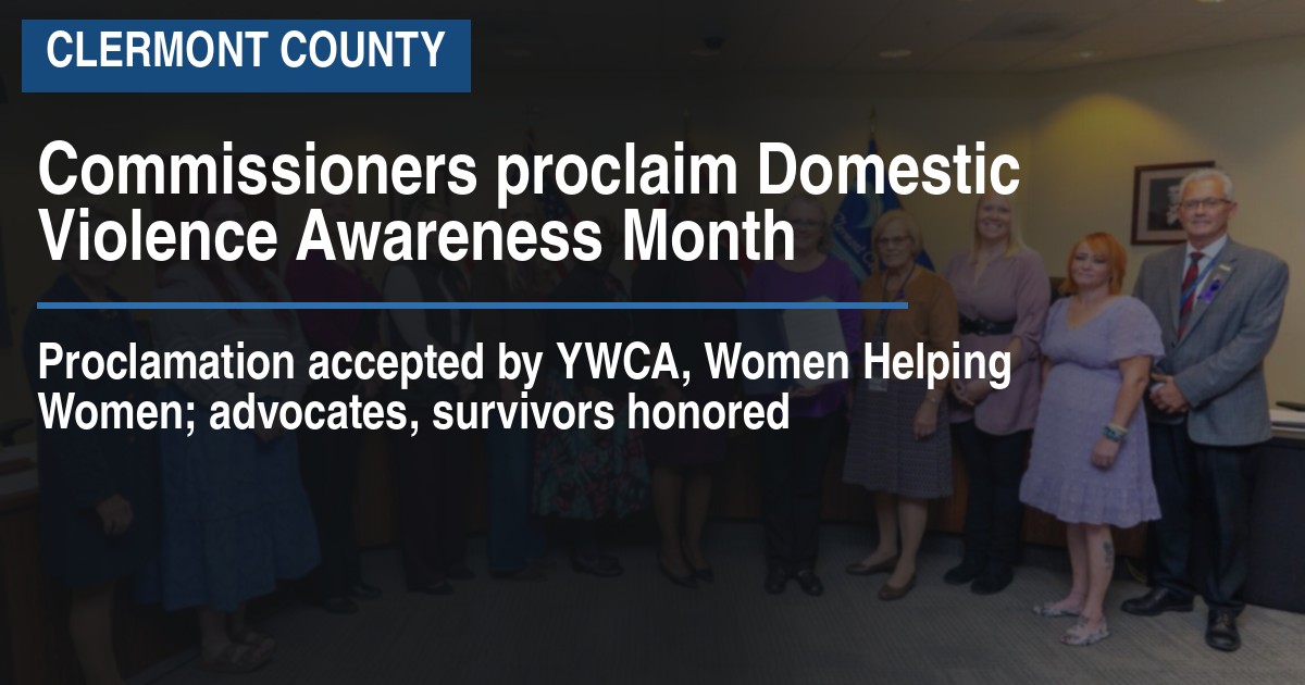 Commissioners proclaim Domestic Violence Awareness Month
