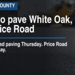 Crews to pave White Oak, treat Price Road