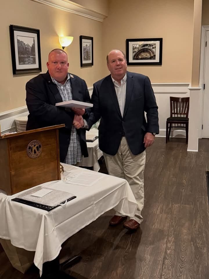 Dennis Haylon installed as Kiwanis Club of Milford president