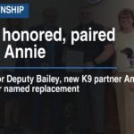 Deputy honored, paired with K9 Annie