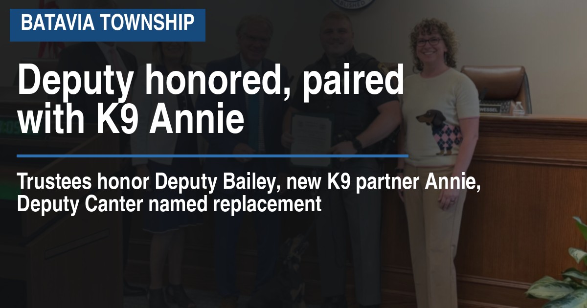 Deputy honored, paired with K9 Annie