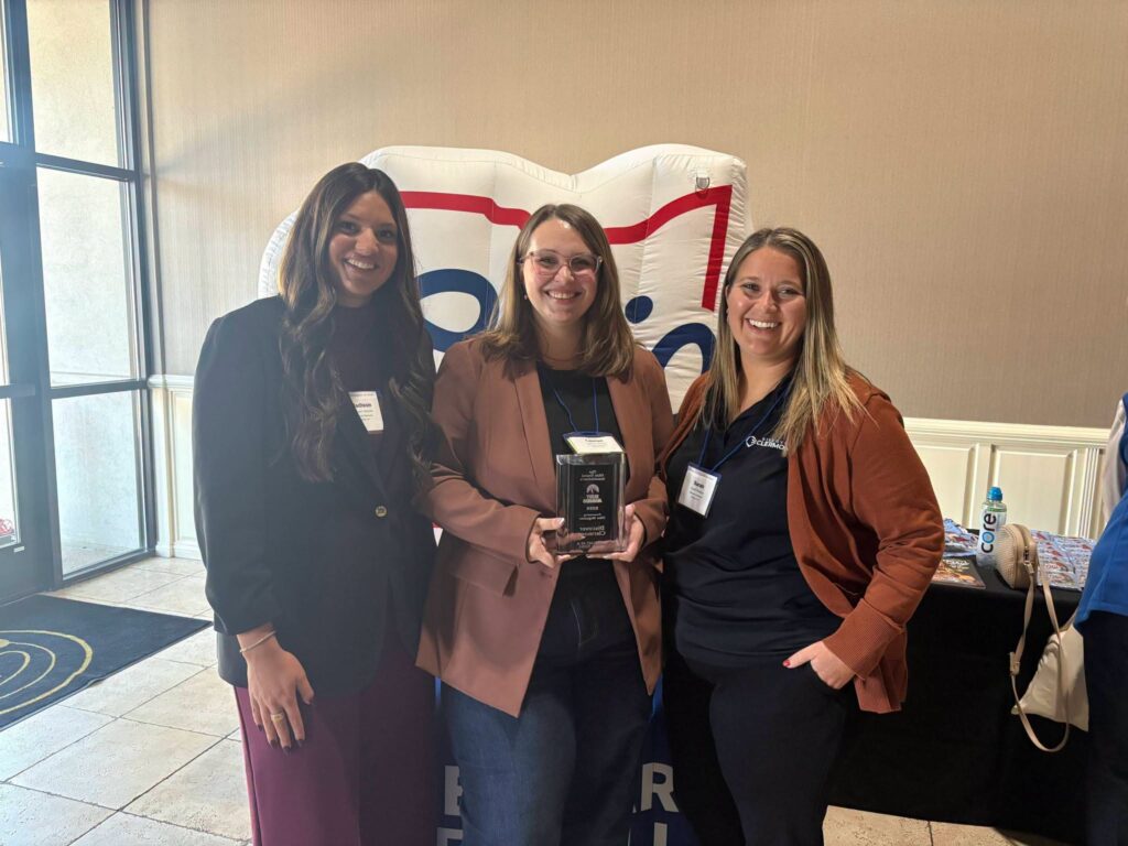 Discover Clermont staff accept RUBY Award at Ohio Conference on Travel