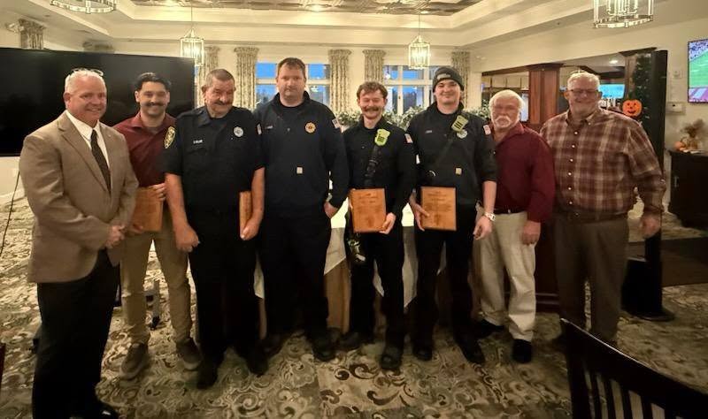 Goshen Township Fire and EMS award winners at 2026 banquet