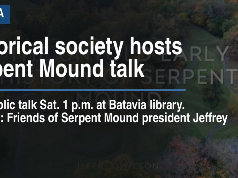 Historical society hosts Serpent Mound talk