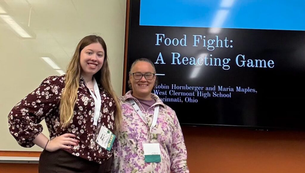 Robin Hornberger and Maria Maples present at OCSS convention