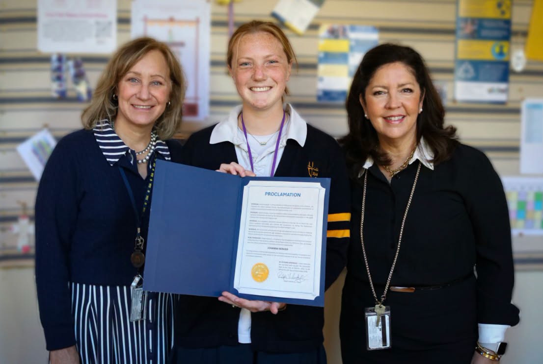 Johanna Serger receives National Merit Commended Student proclamation