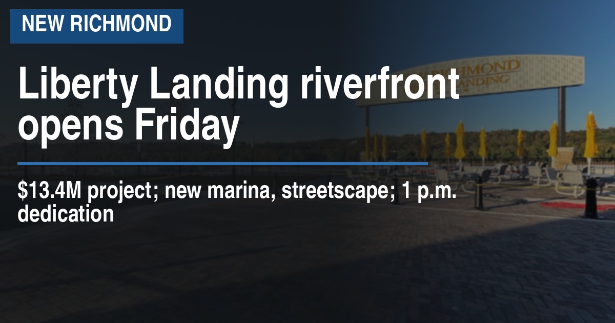 Liberty Landing riverfront opens Friday