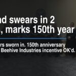 Loveland swears in 2 officers, marks 150th year