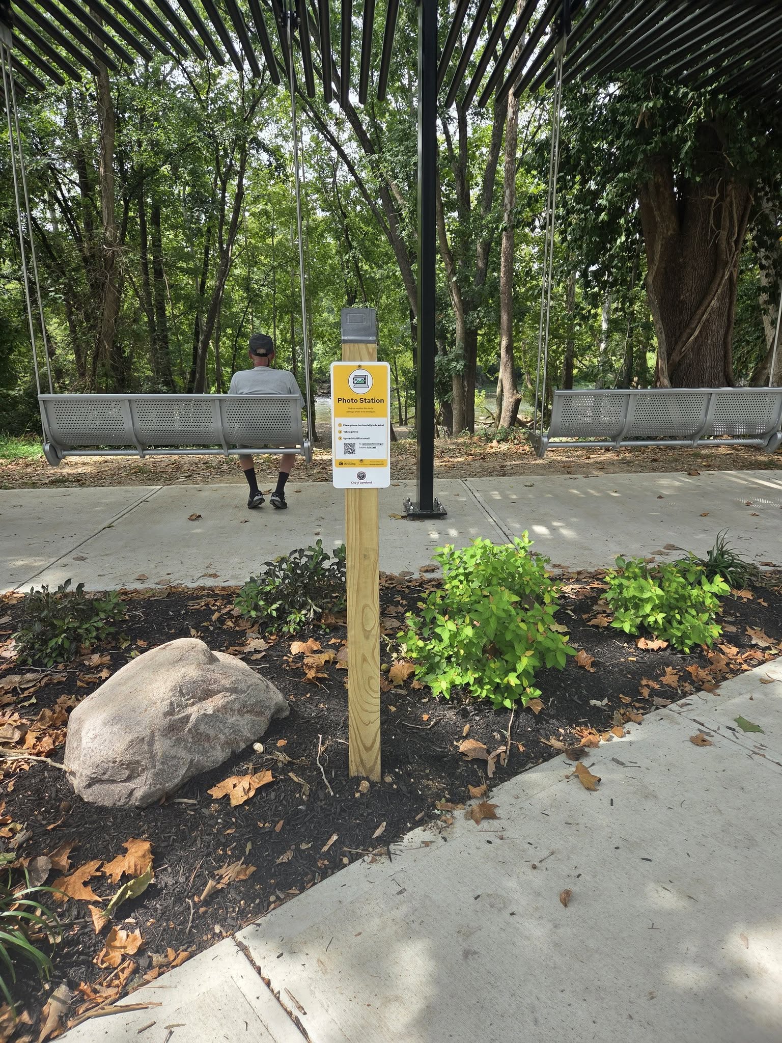 A new Photo Station sign at Nisbet Park