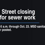 Second Street closing nightly for sewer work