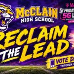 McClain High School urges supporters to vote daily in the T-Mobile Friday Night 5G Lights contest