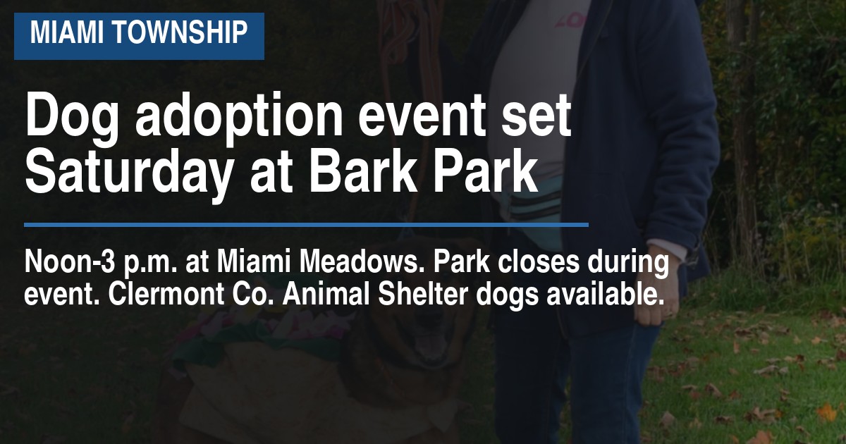 Dog adoption event set Saturday at Bark Park