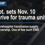Fire dept. sets Nov. 10 blood drive for trauma unit