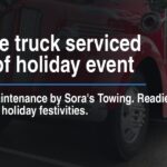 1945 fire truck serviced ahead of holiday event
