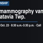 Mobile mammography van visits Batavia Township