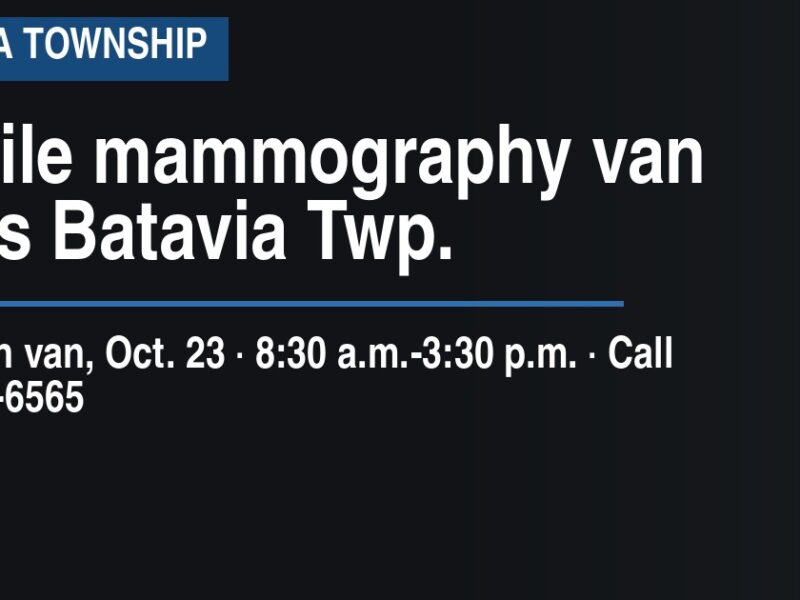 Mobile mammography van visits Batavia Township