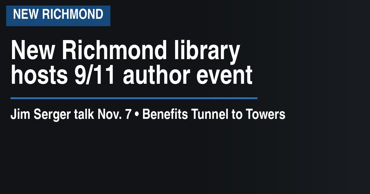 New Richmond library hosts 9/11 author event
