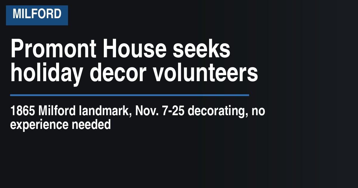 Promont House seeks holiday decor volunteers
