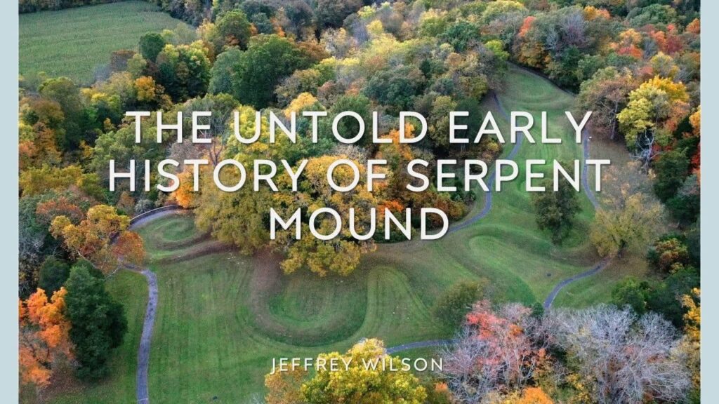 Aerial view of Serpent Mound ahead of history talk