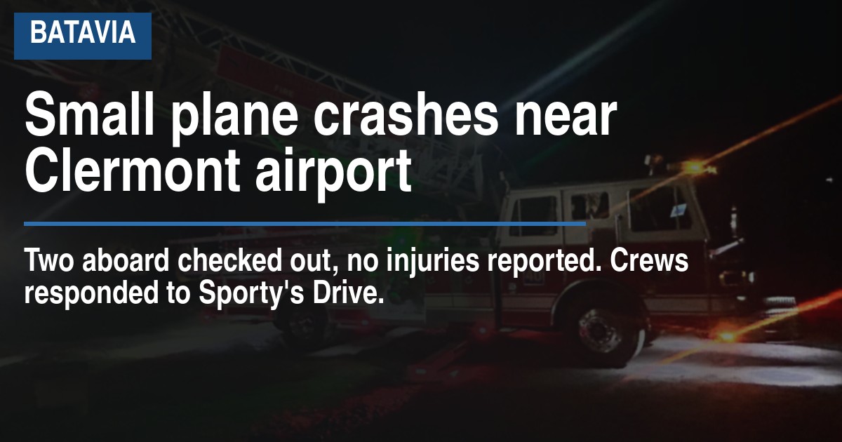 Small plane crashes near Clermont airport