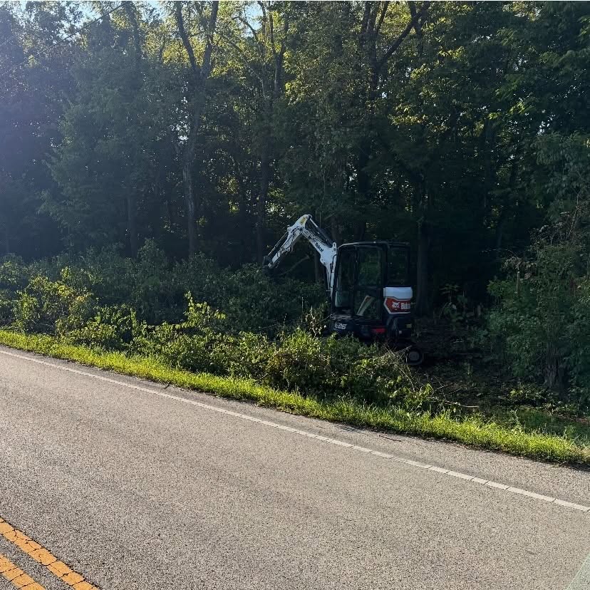 Equipment used to clear invasive honeysuckle near Kelley Nature Preserve