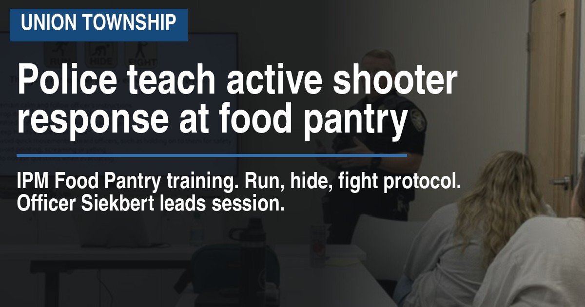 Police teach active shooter response at food pantry