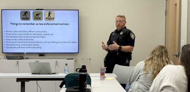 Officer Siekbert explains how to respond when officers arrive