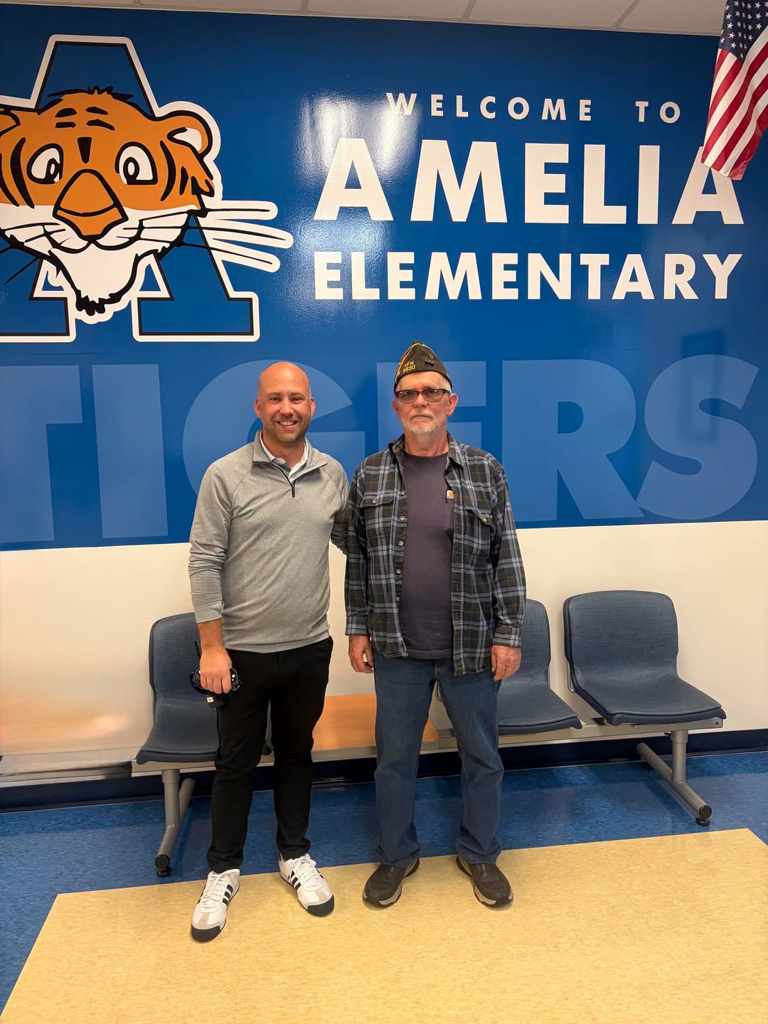 VFW Post 9630 presents $5,000 donation to Amelia Elementary