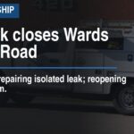 Gas leak closes Wards Corner Road