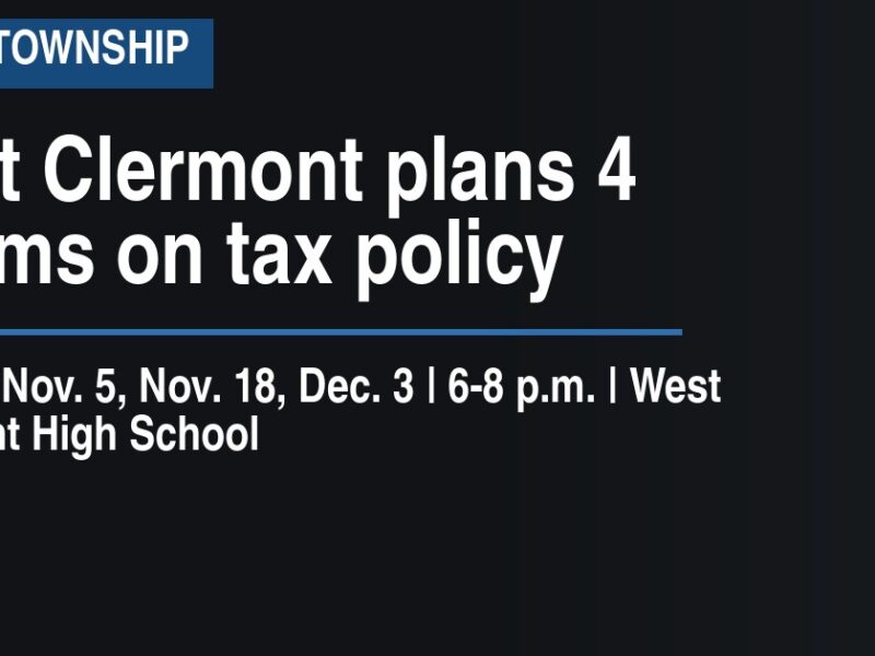West Clermont plans 4 forums on tax policy