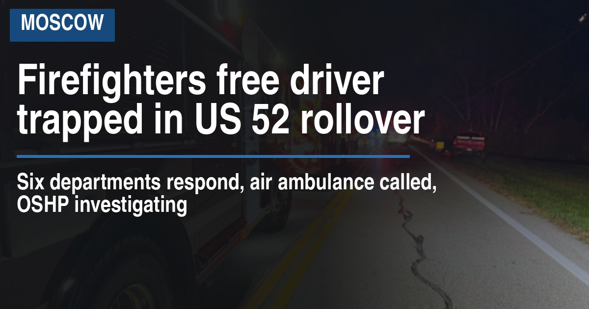 Firefighters free driver trapped in US 52 rollover